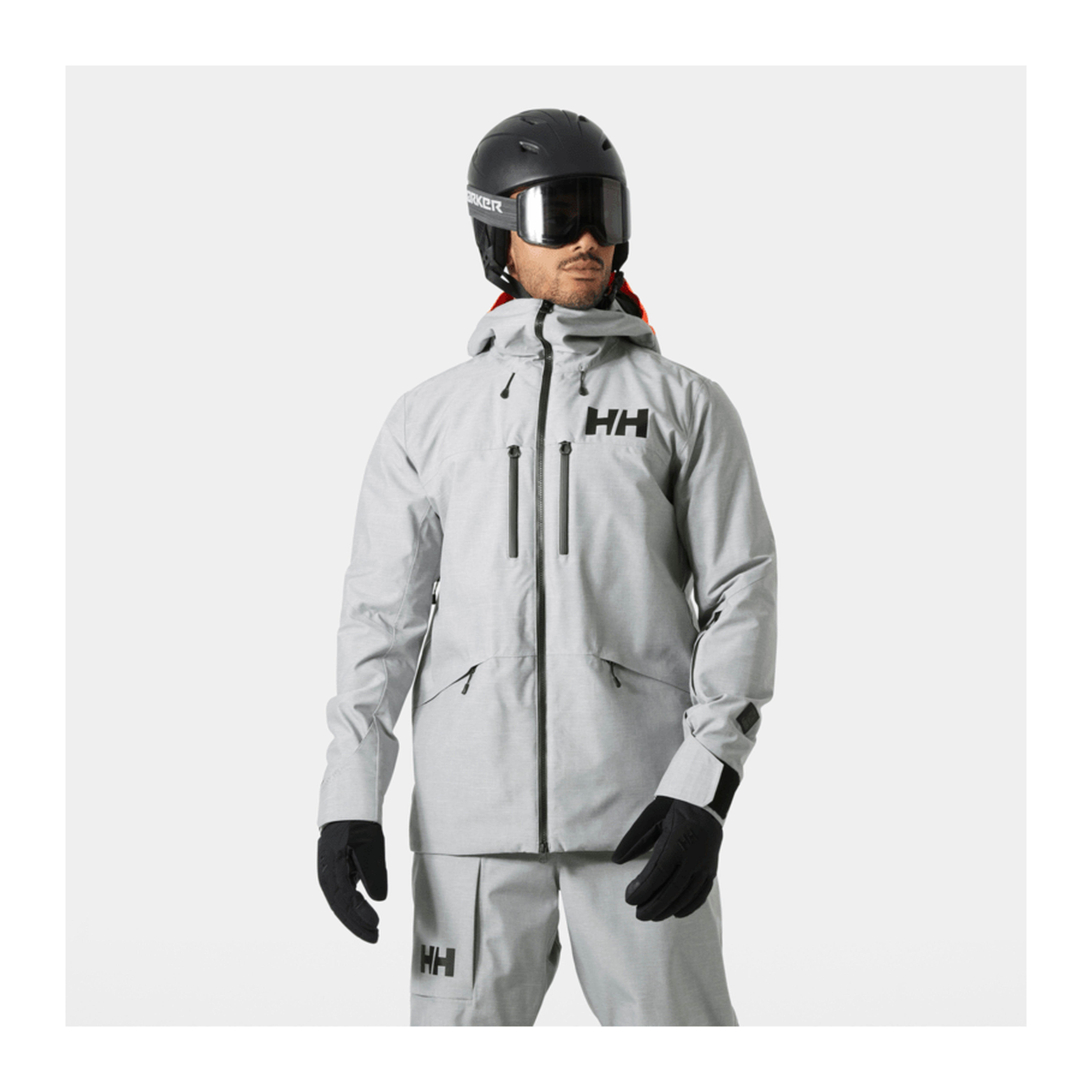 HH Men's Garibaldi 2.0 Jacket – Grey Melange – detail